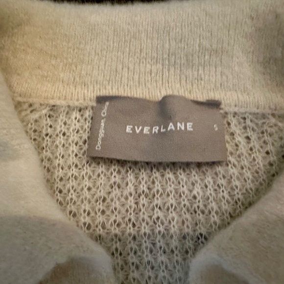 New Everlane The Alpaca Waffle-Stitch Polo | Snow (Ivory) | Size M - Picture 7 of 8